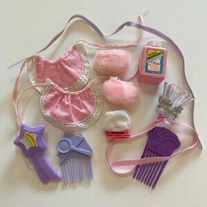 1980s My Little Pony Accessories mlp g1 80s Kids Toys Brushes Combs Slippers